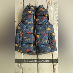 Boys Dinosaur Vest